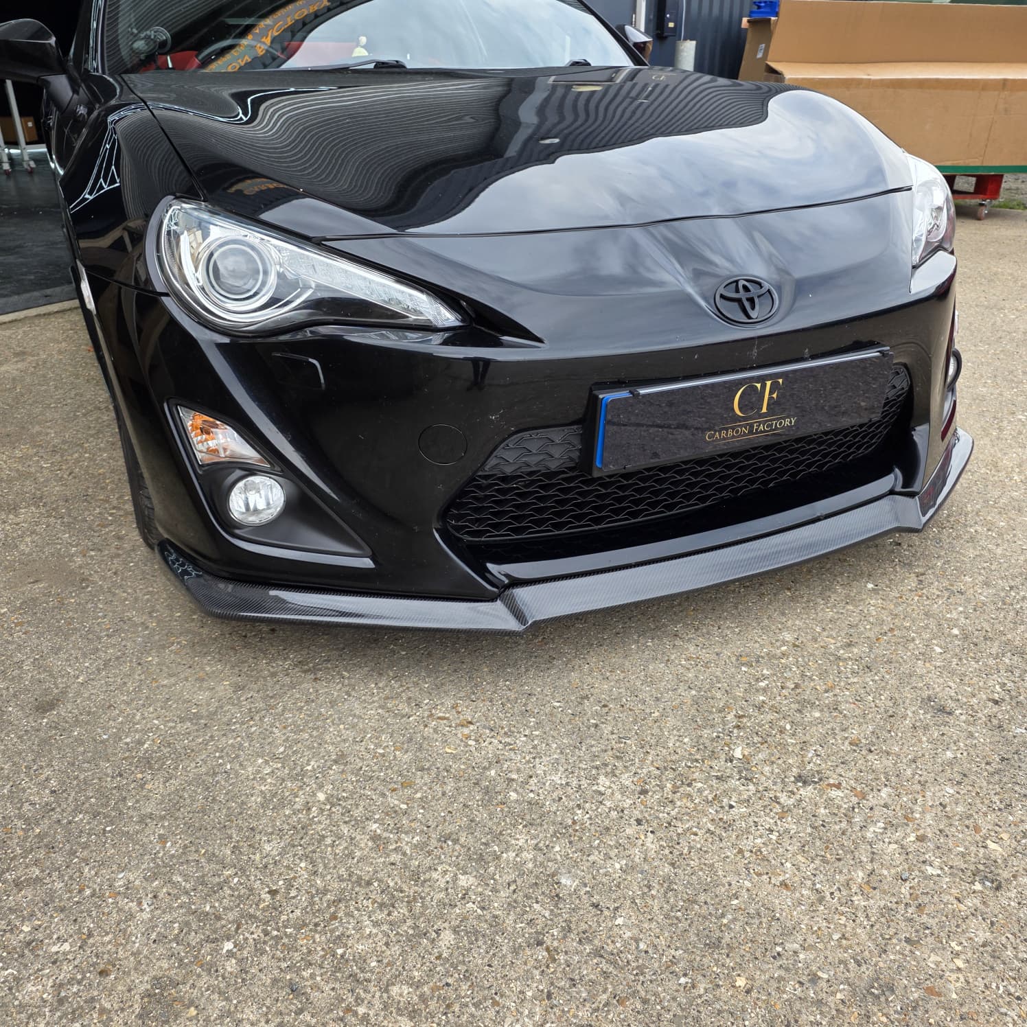 BM Style Carbon Fibre Front Splitter for Toyota GT86 13-16