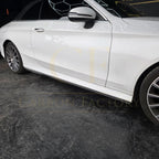 A Style Gloss Black Side Skirts for Mercedes Benz W205 C Class & C63 15-21