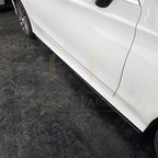 A Style Gloss Black Side Skirts for Mercedes Benz W205 C Class & C63 15-21
