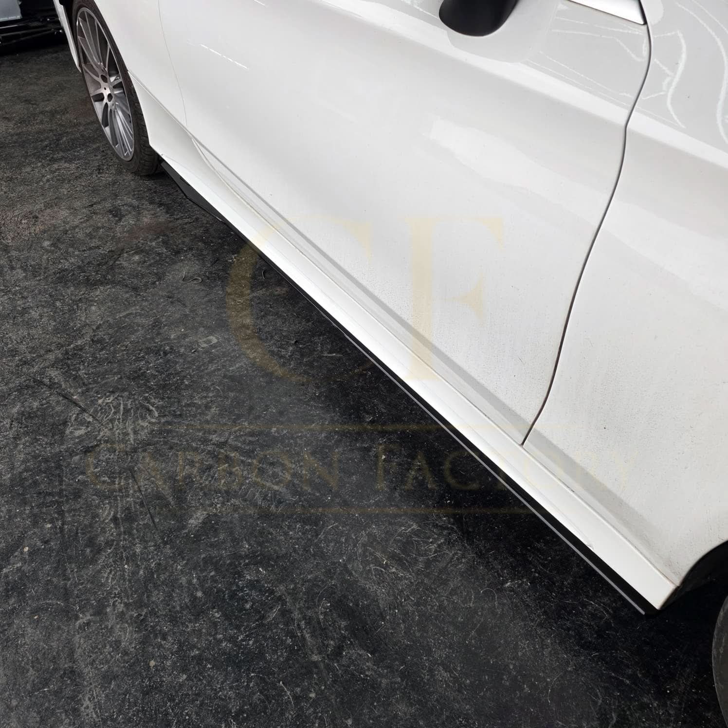 A Style Gloss Black Side Skirts for Mercedes Benz W205 C Class & C63 15-21