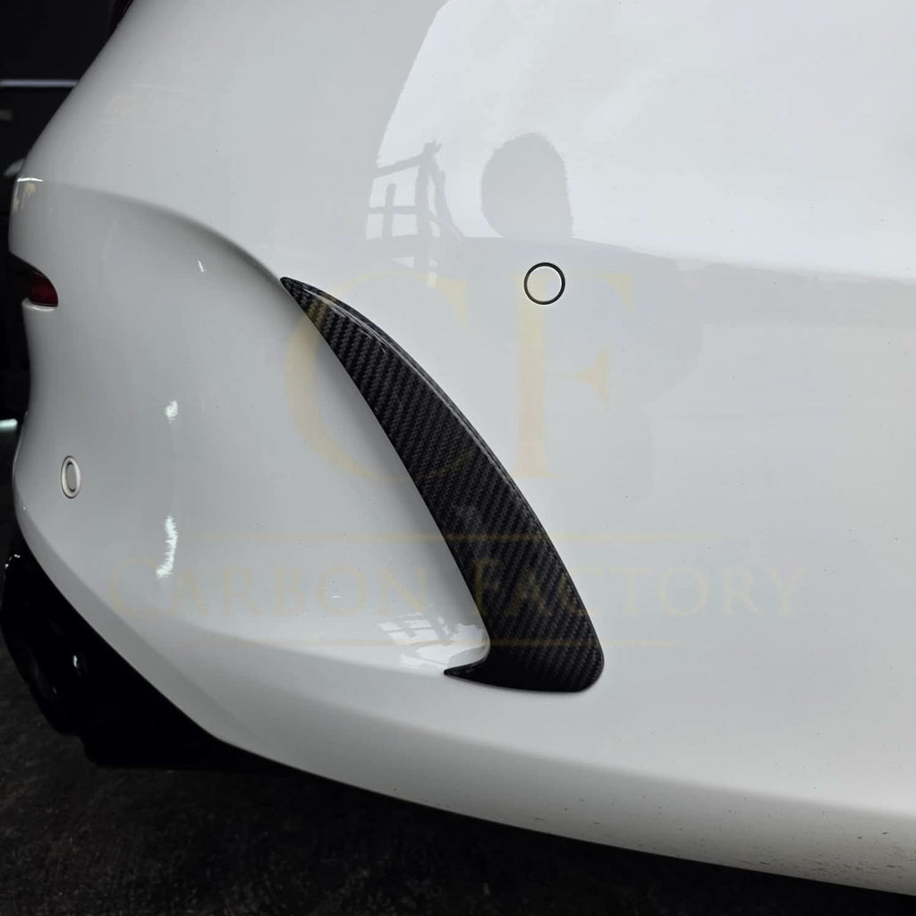 Carbon Fibre Rear Bumper Trims for Mercedes W205 C43 2 Door Coupe 15-18