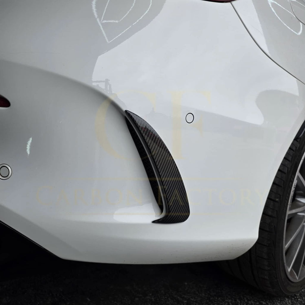 Carbon Fibre Rear Bumper Trims for Mercedes W205 C43 2 Door Coupe 15-18