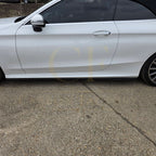 A Style Gloss Black Side Skirts for Mercedes Benz W205 C Class & C63 15-21