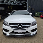 Brabus 2 Style Gloss Black Front Splitter for Mercedes Benz W205 C Class 15-18