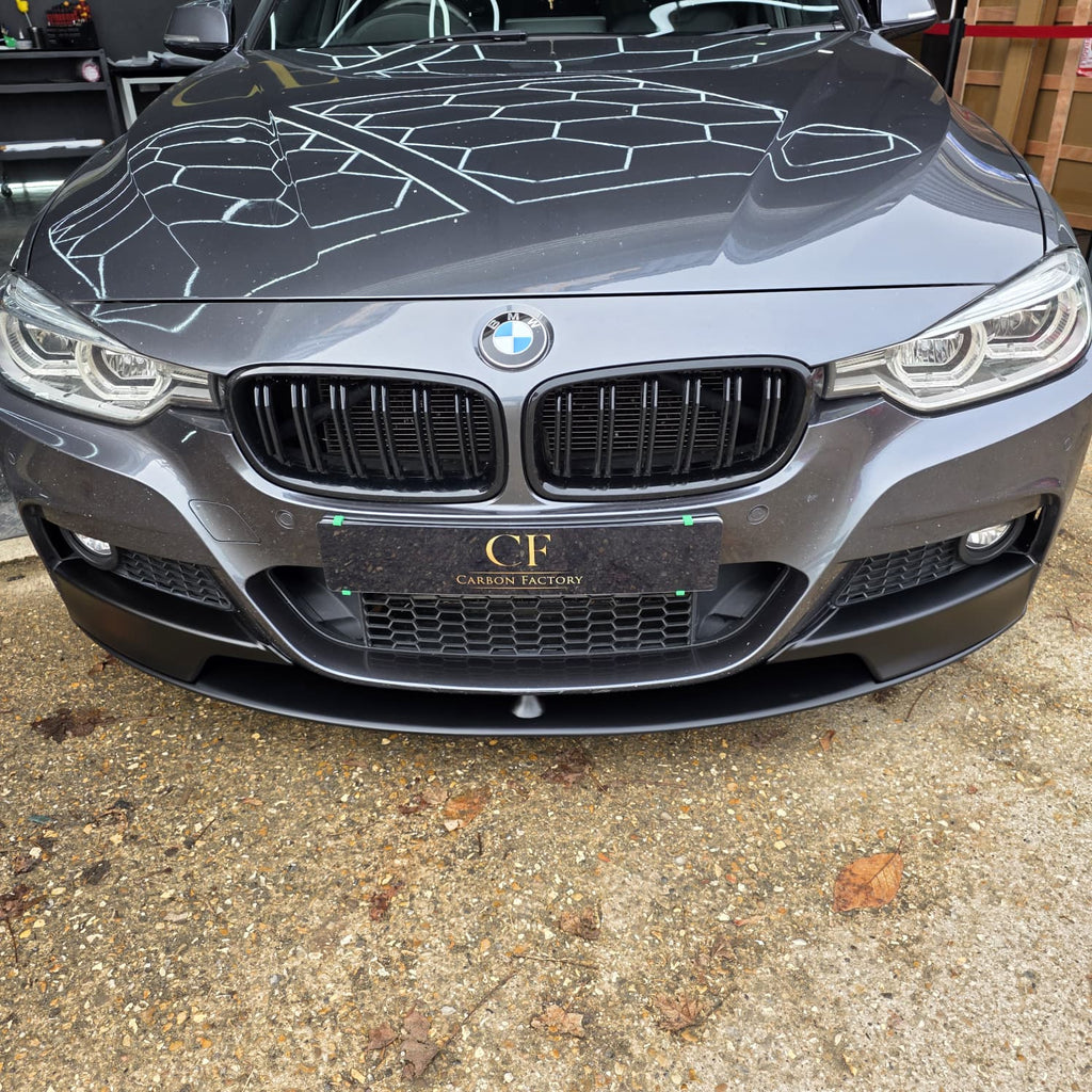 MP Style Matt Black Front Splitter for BMW F30 F31 3 Series M Sport 12-19