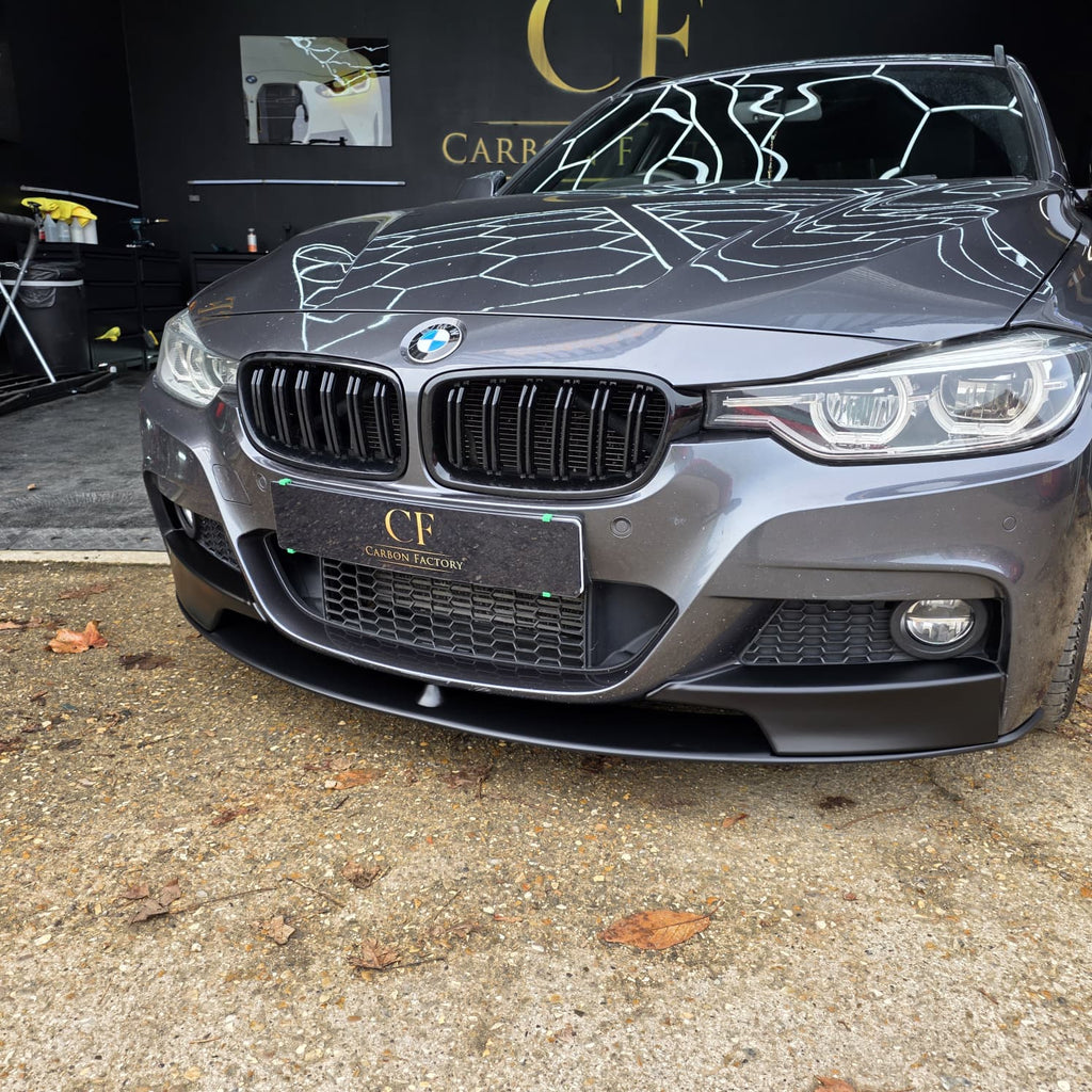 MP Style Matt Black Front Splitter for BMW F30 F31 3 Series M Sport 12-19