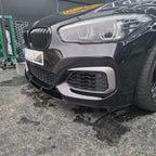 MP Style Gloss Black Front Splitter for BMW F20 F21 1 Series LCI 15-19
