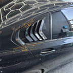 Gloss Black Window Louver Vents for BMW 3 Series G20 19-25