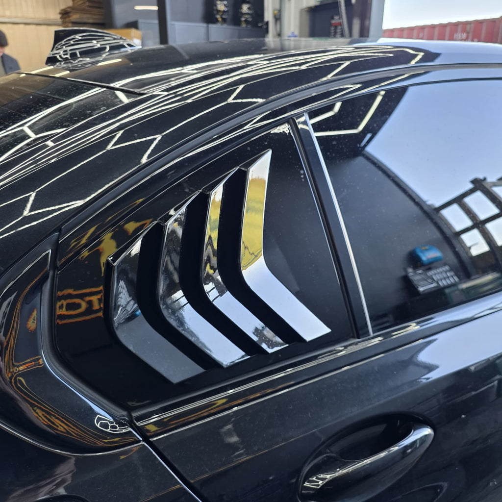 Gloss Black Window Louver Vents for BMW 3 Series G20 19-25