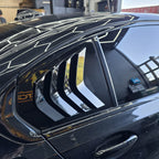 Gloss Black Window Louver Vents for BMW 3 Series G20 19-25