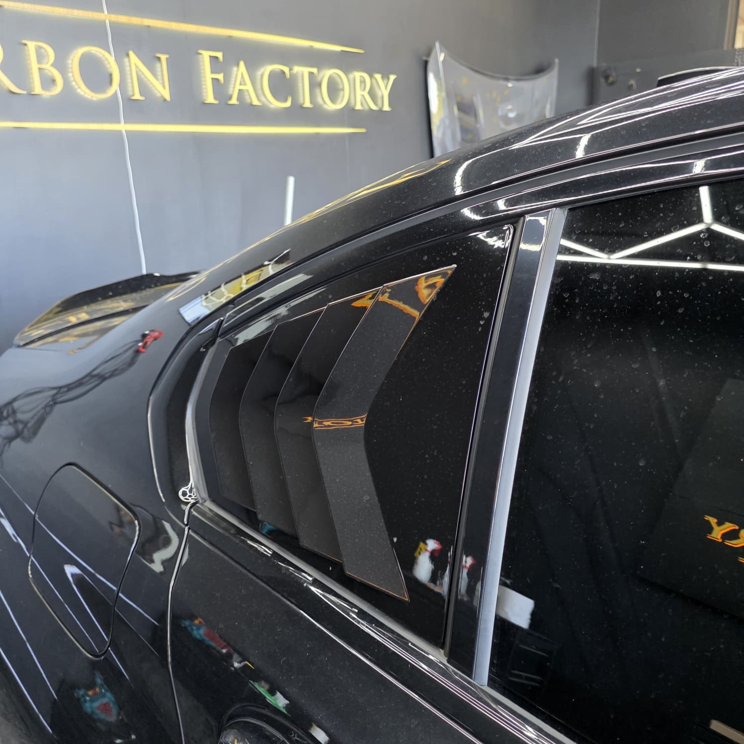 Gloss Black Window Louver Vents for BMW 3 Series G20 19-25