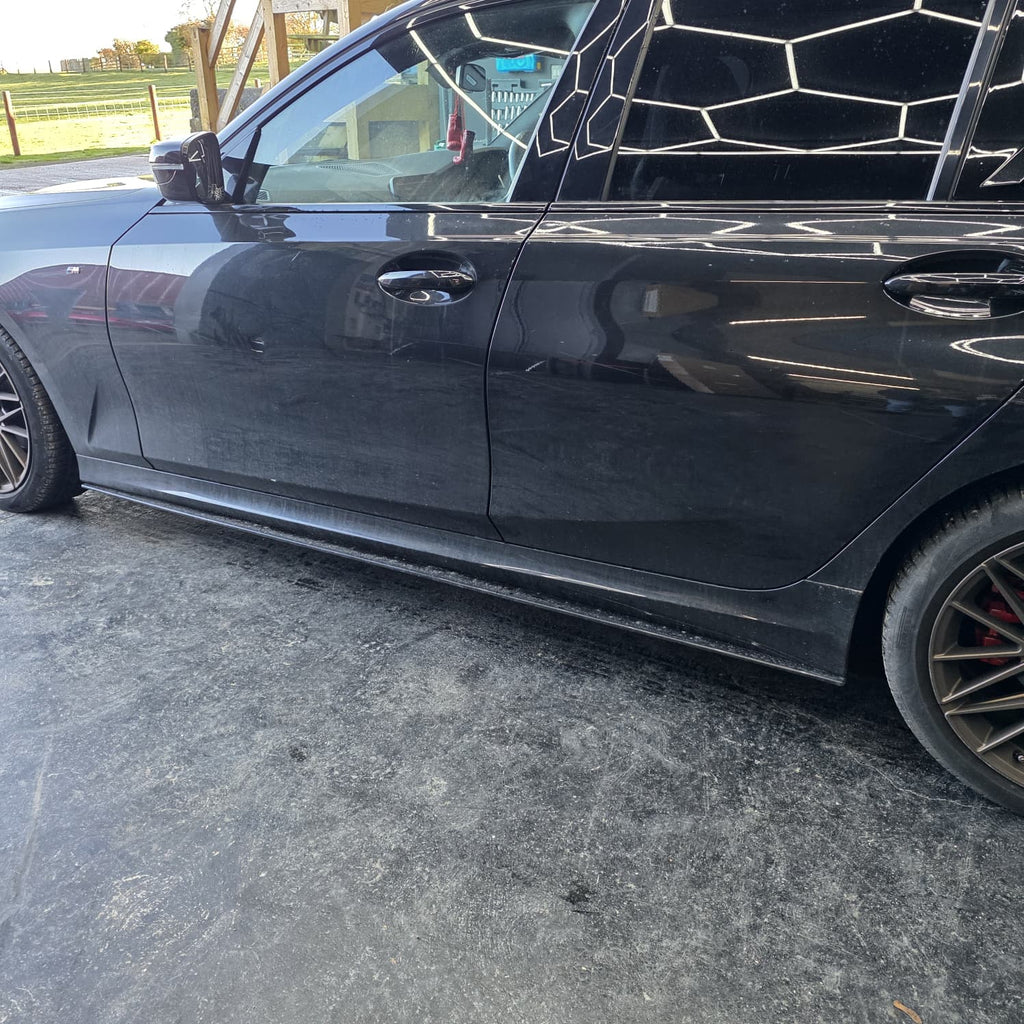 AC Style Gloss Black Side Skirts for BMW 3 Series G20 G21 19-Present