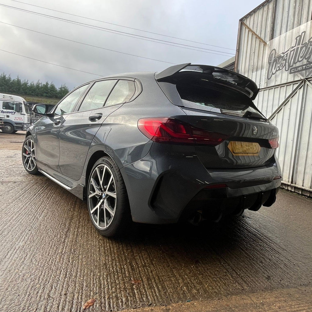 MP Style Gloss Black Rear Diffuser for BMW F40 1 Series 19-24