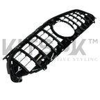 Mercedes W177A35 LCI Panamericana Grille Gloss Black & Chrome