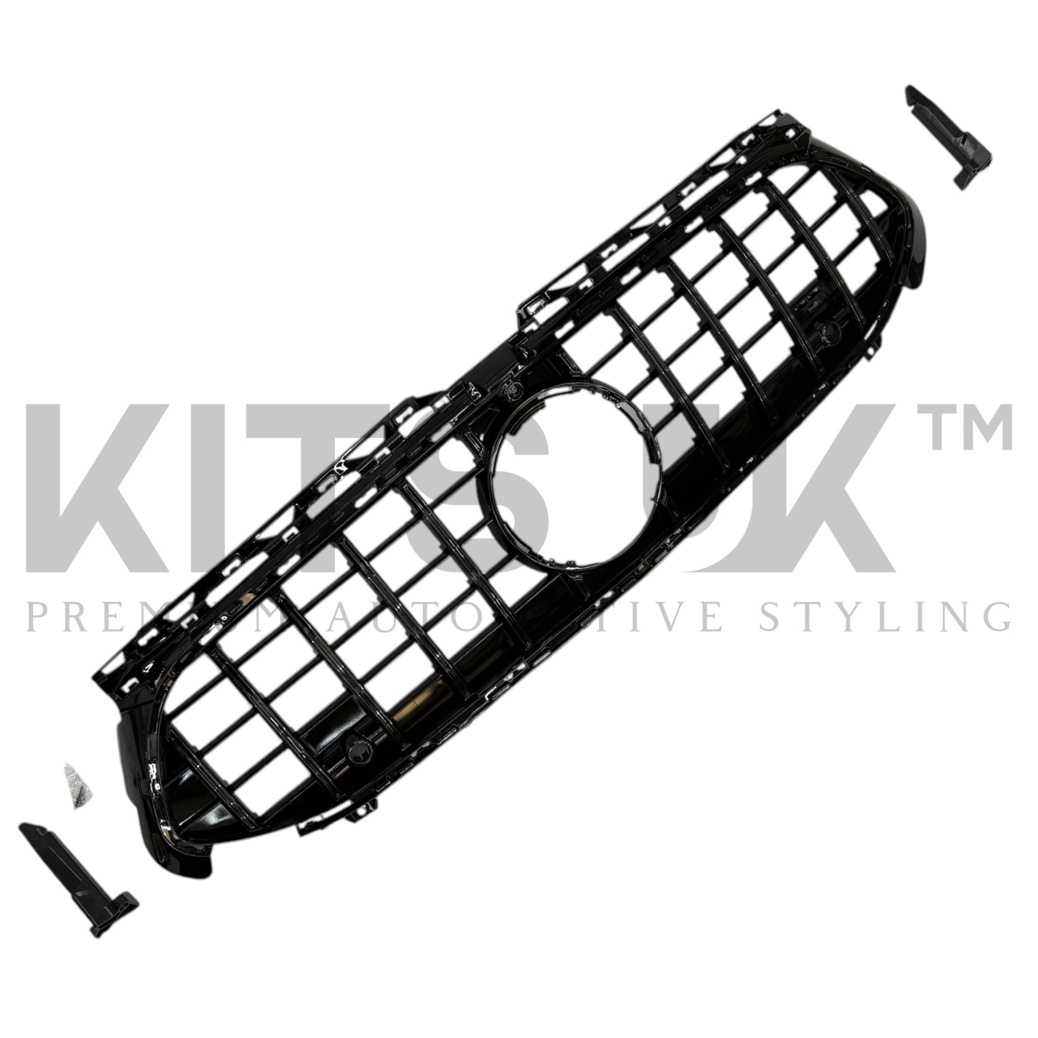 Mercedes W177A35 LCI Panamericana Grille Gloss Black & Chrome
