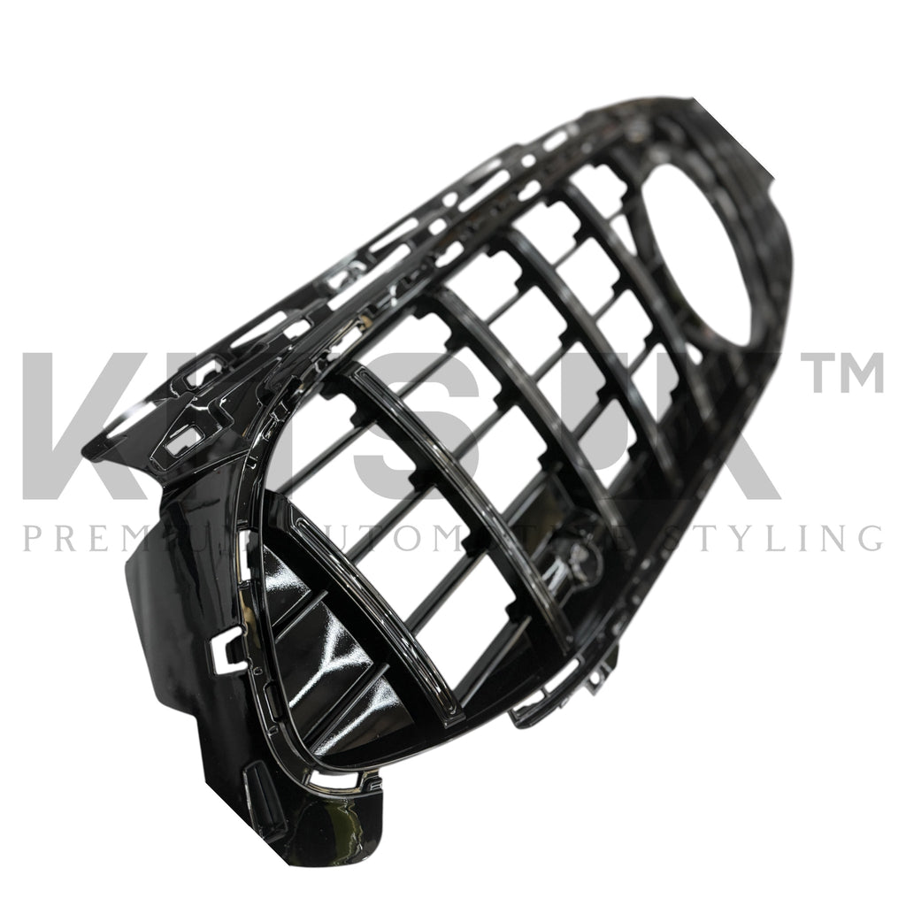 Mercedes W177A35 LCI Panamericana Grille Gloss Black & Chrome
