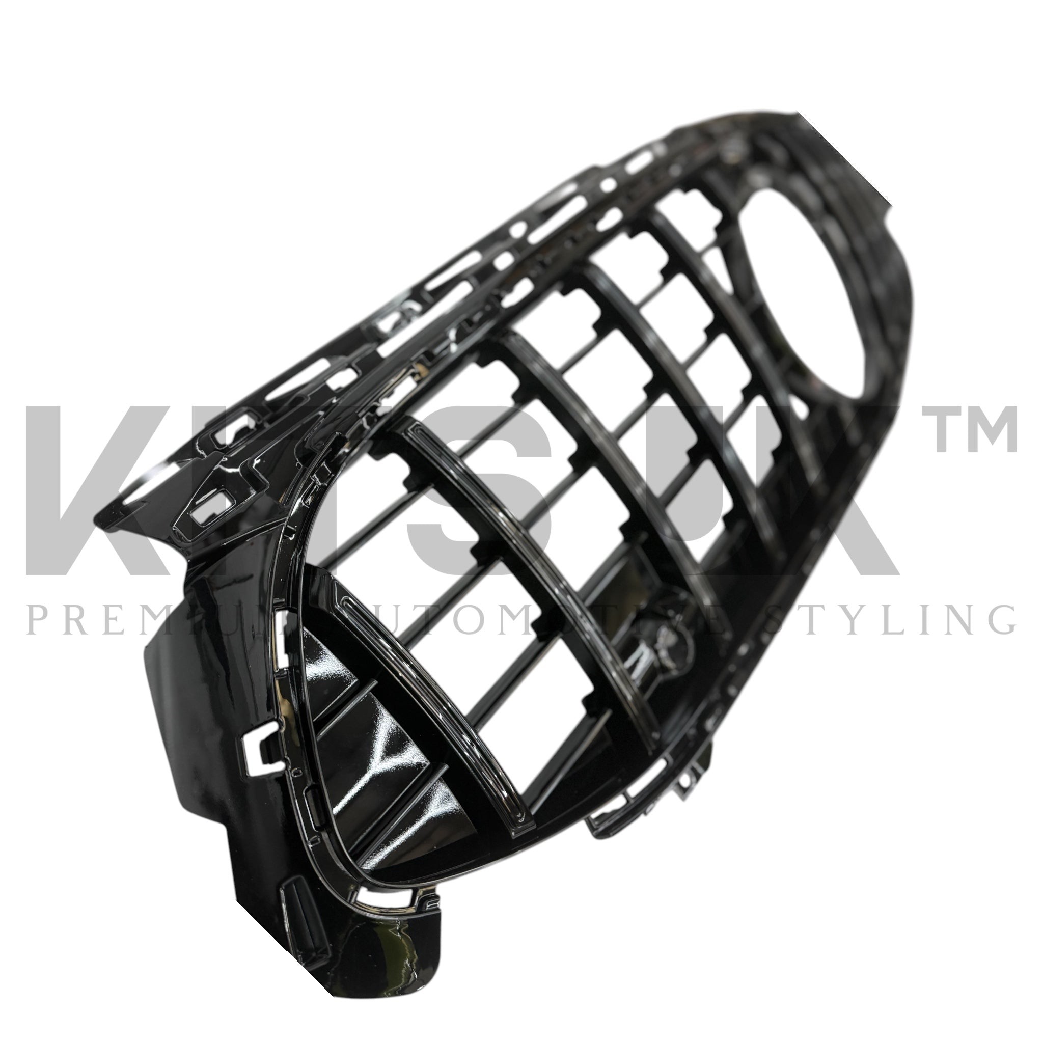 Mercedes W177A35 LCI Panamericana Grille Gloss Black & Chrome