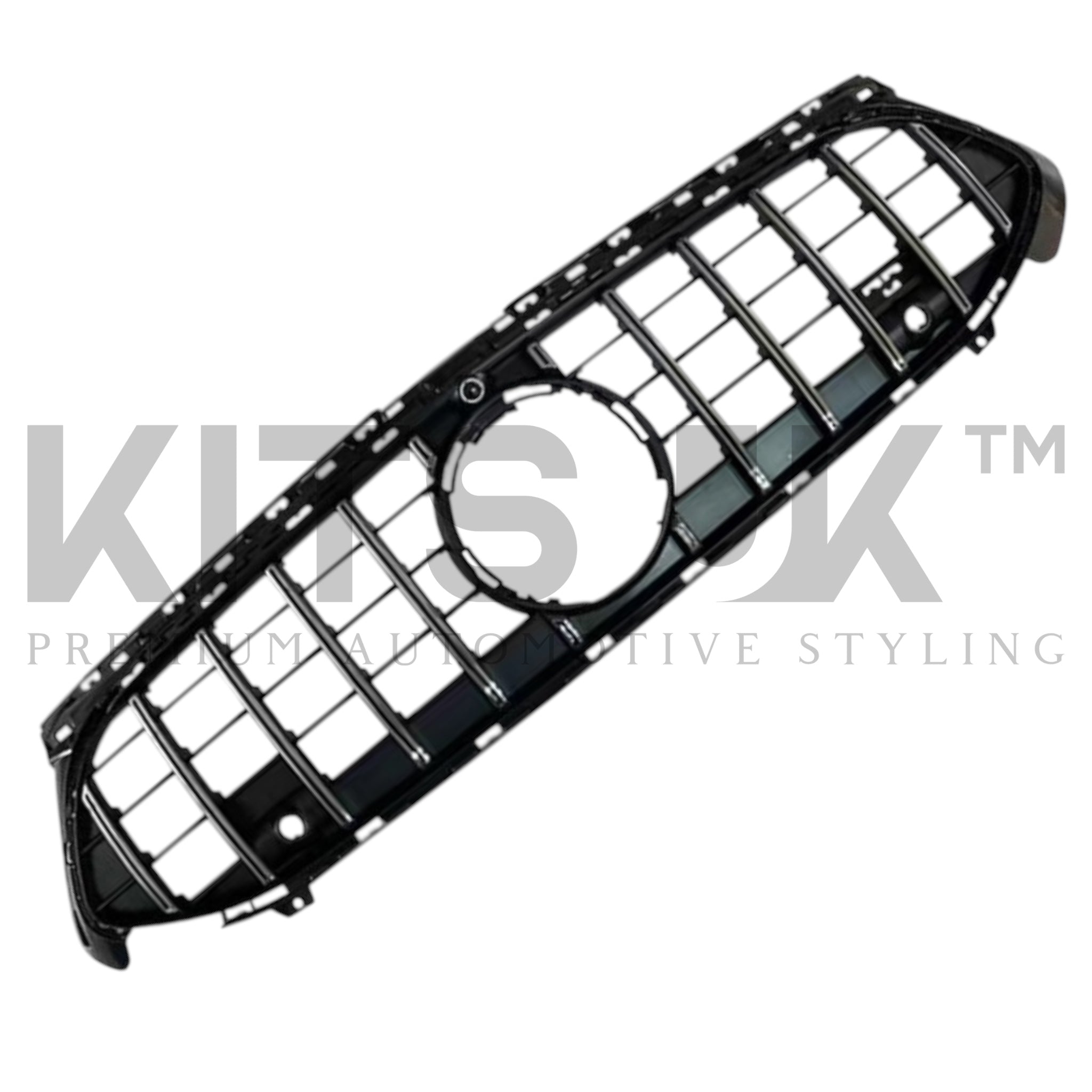 Mercedes W177A35 LCI Panamericana Grille Gloss Black & Chrome