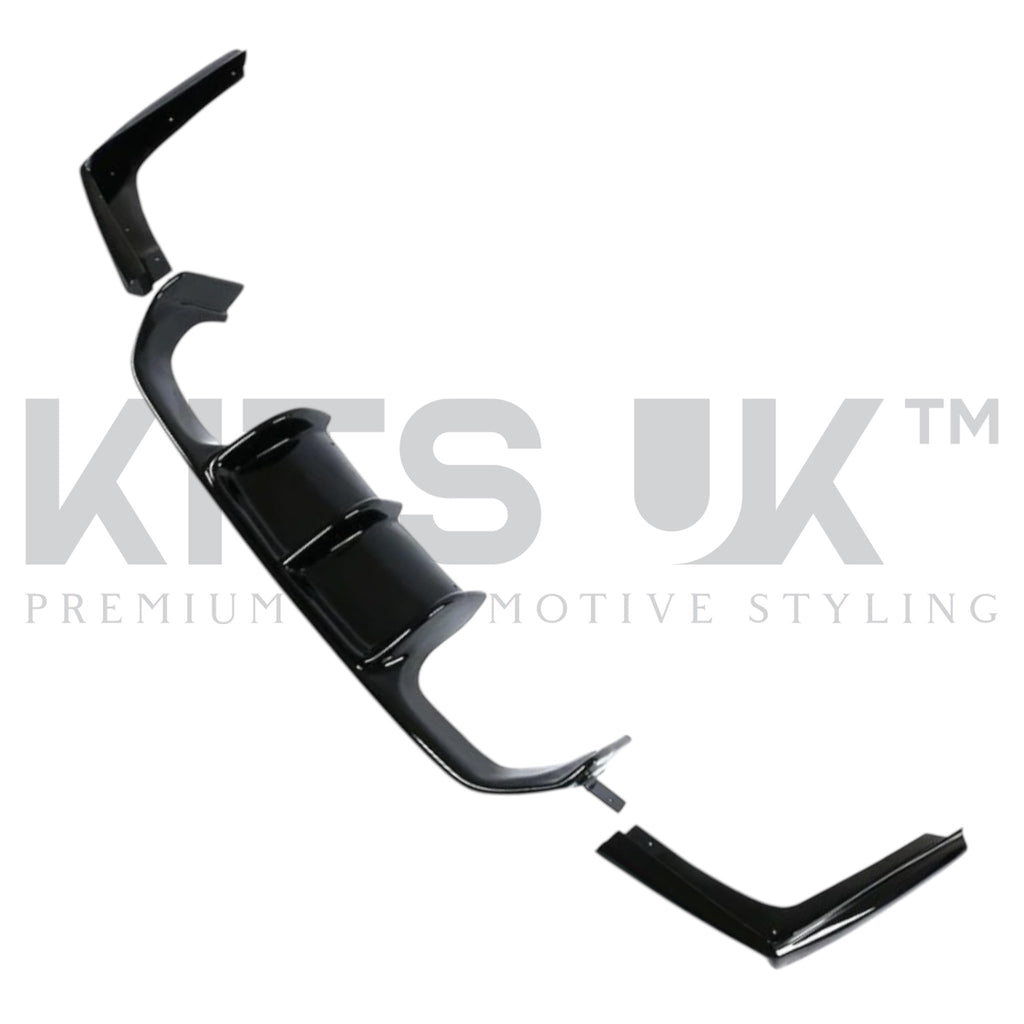 BMW M3 & M4 (F80 F82 F83) Gloss Black Diffuser 3pcs - V STYLE
