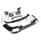 Mercedes CLA W118 C118 Rear Diffuser with Quad Tips | Gloss Black