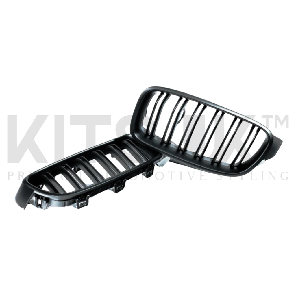 BMW F30 F31 M Style Grilles | Gloss & Matte Black Options