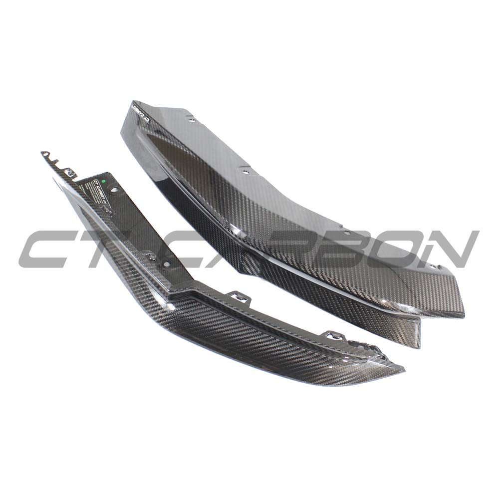BMW M3 G80/G81 CARBON FIBRE REAR BUMPER CORNERS - V2