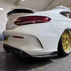 Carbon Fibre Rear Bumper Spats for Mercedes W205 C Class AMG & C63 15-21