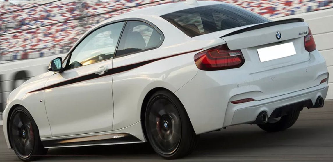 BMW F22 2 Series Boot Spoiler  Gloss Black, Matte Black & Carbon Fibre