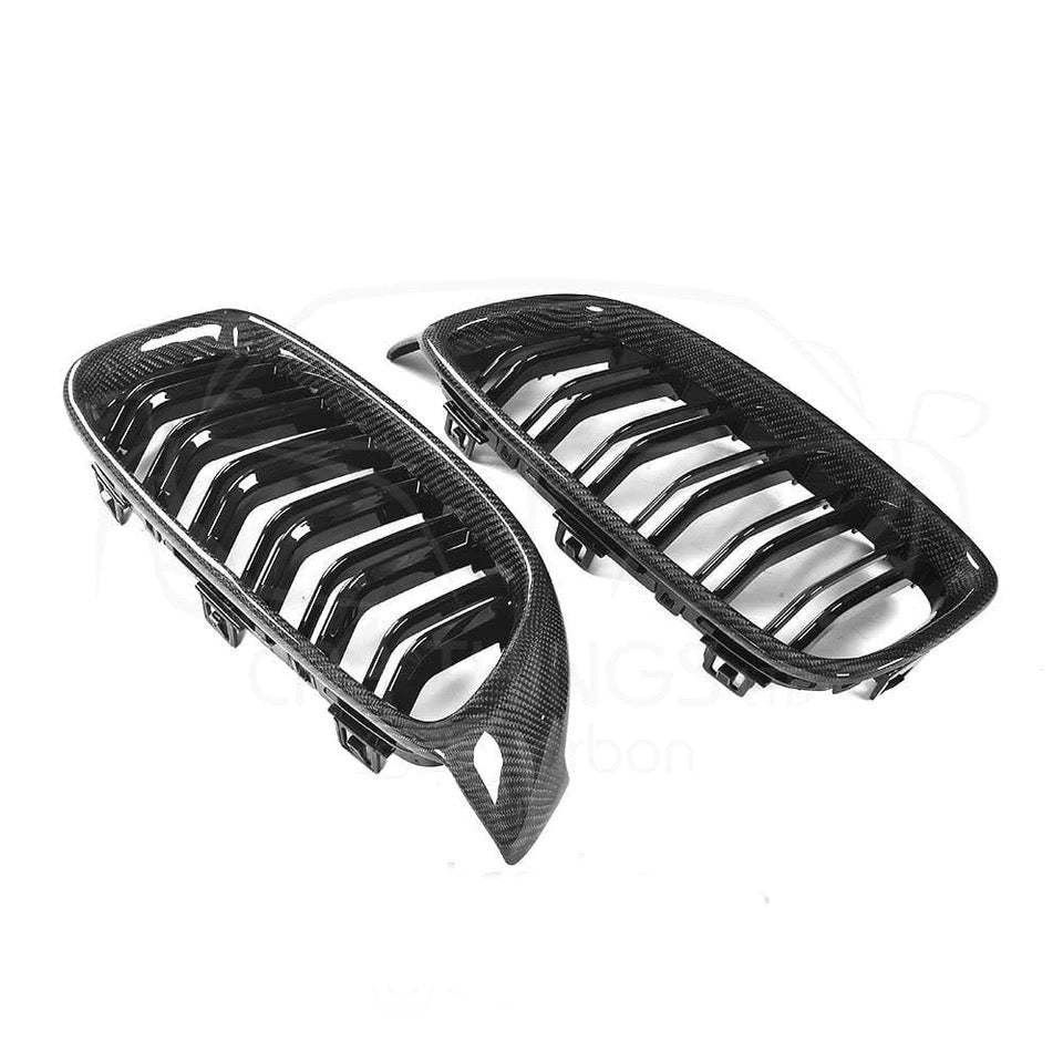 BMW F80 F82 F32 Carbon Fibre Kidney Grilles | M3 M4 Style