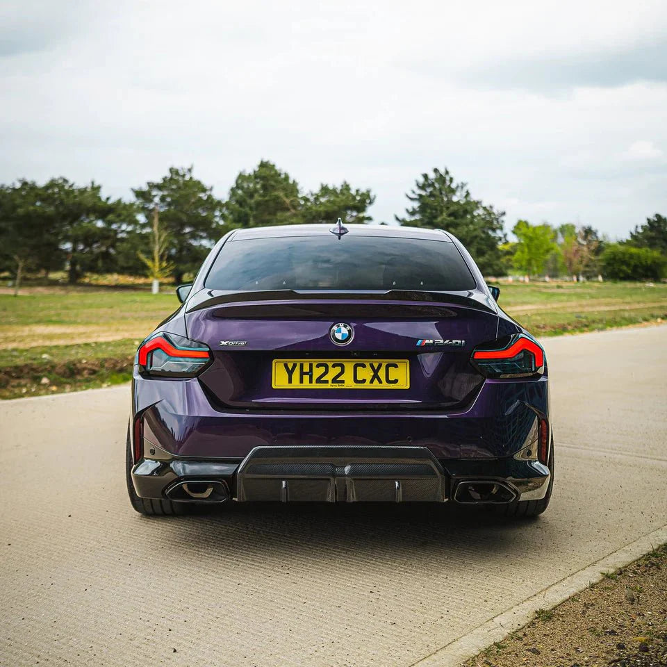 BMW 2 Series G42 Carbon Fibre V Style Spoiler