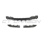 BMW G22/G23 4 SERIES 2020-2024 PRE-LCI QUAD TIP CARBON FIBRE DIFFUSER - V2