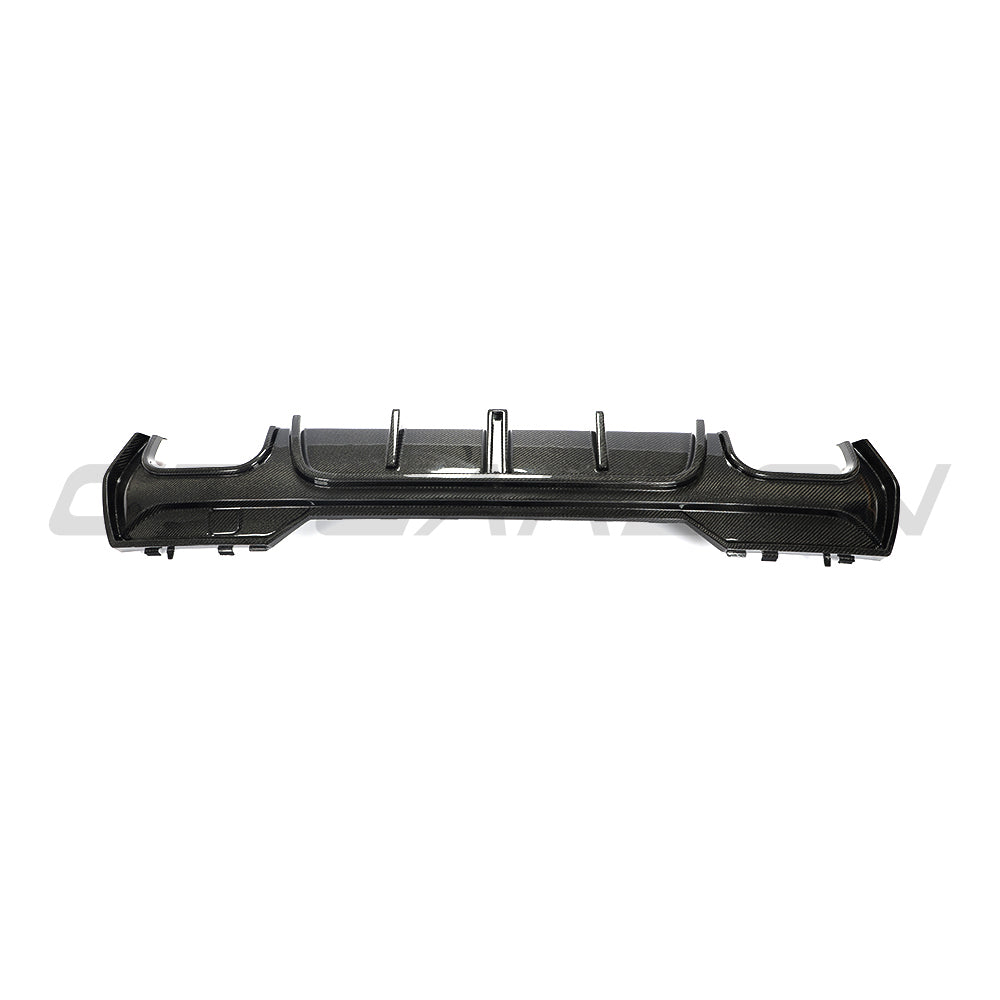 BMW G22/G23 4 SERIES 2020-2024 PRE-LCI QUAD TIP CARBON FIBRE DIFFUSER - V2