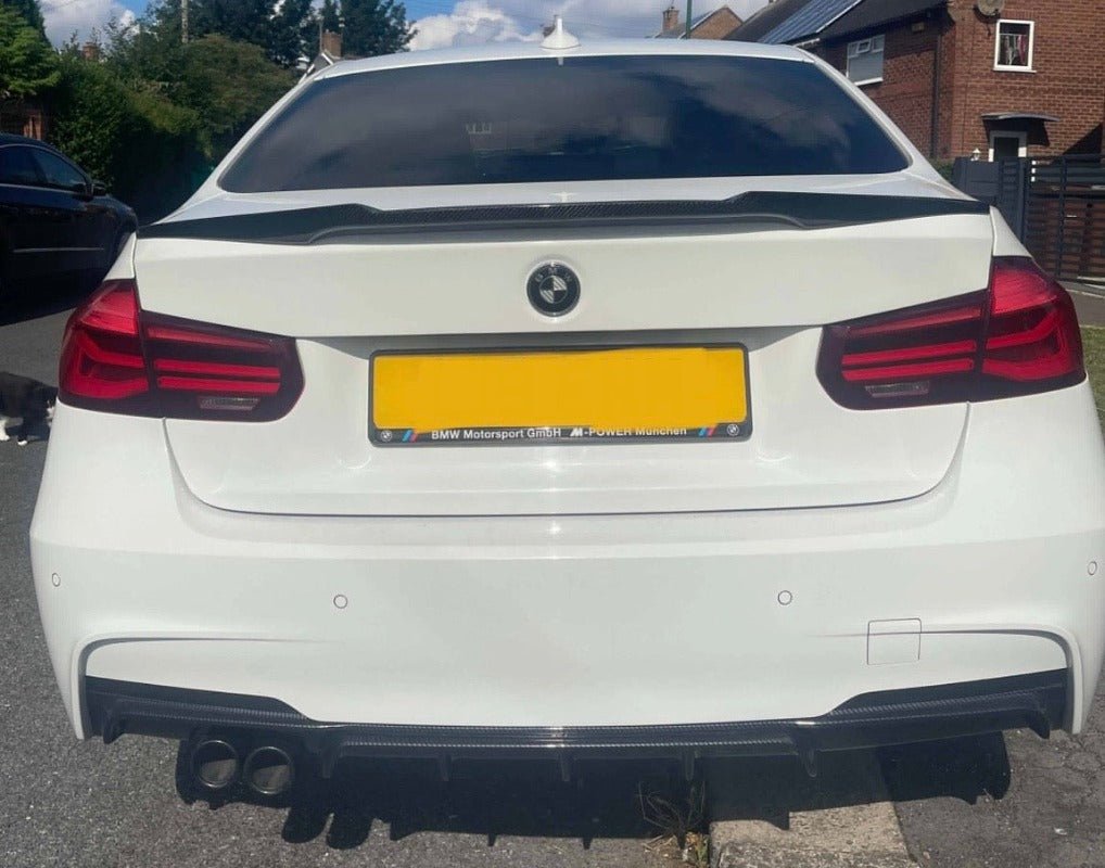 BMW F30 Gloss Black V Style Spoiler | Rear Boot Spoiler