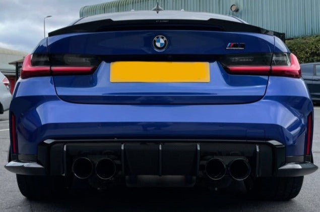 BMW G80 M3/G20 Saloon - Carbon Fibre V Style Boot Spoiler