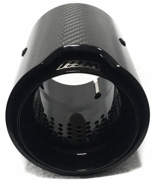 BMW CARBON FIBRE EXHAUST TIPS 135i/140i/235i/240i/335i/340i/435i/440i - BLACK (SET OF 2)