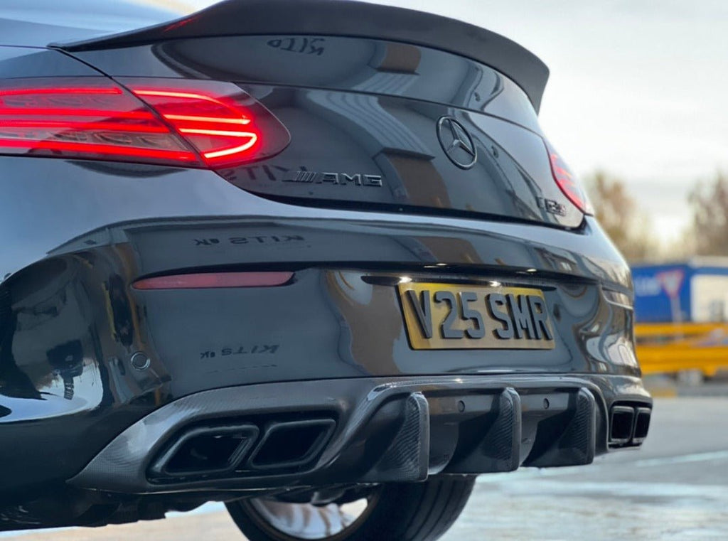 Mercedes C63/C63S W205 2DR Coupé Carbon Fibre Spoiler - DUCKTAIL PS STYLE