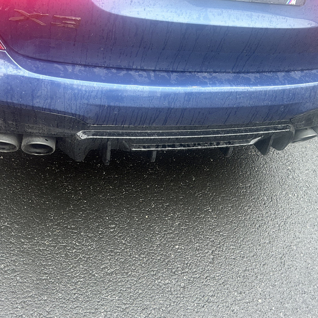 Competition Style Gloss Black Rear Diffuser for BMW G01 X3 18-21