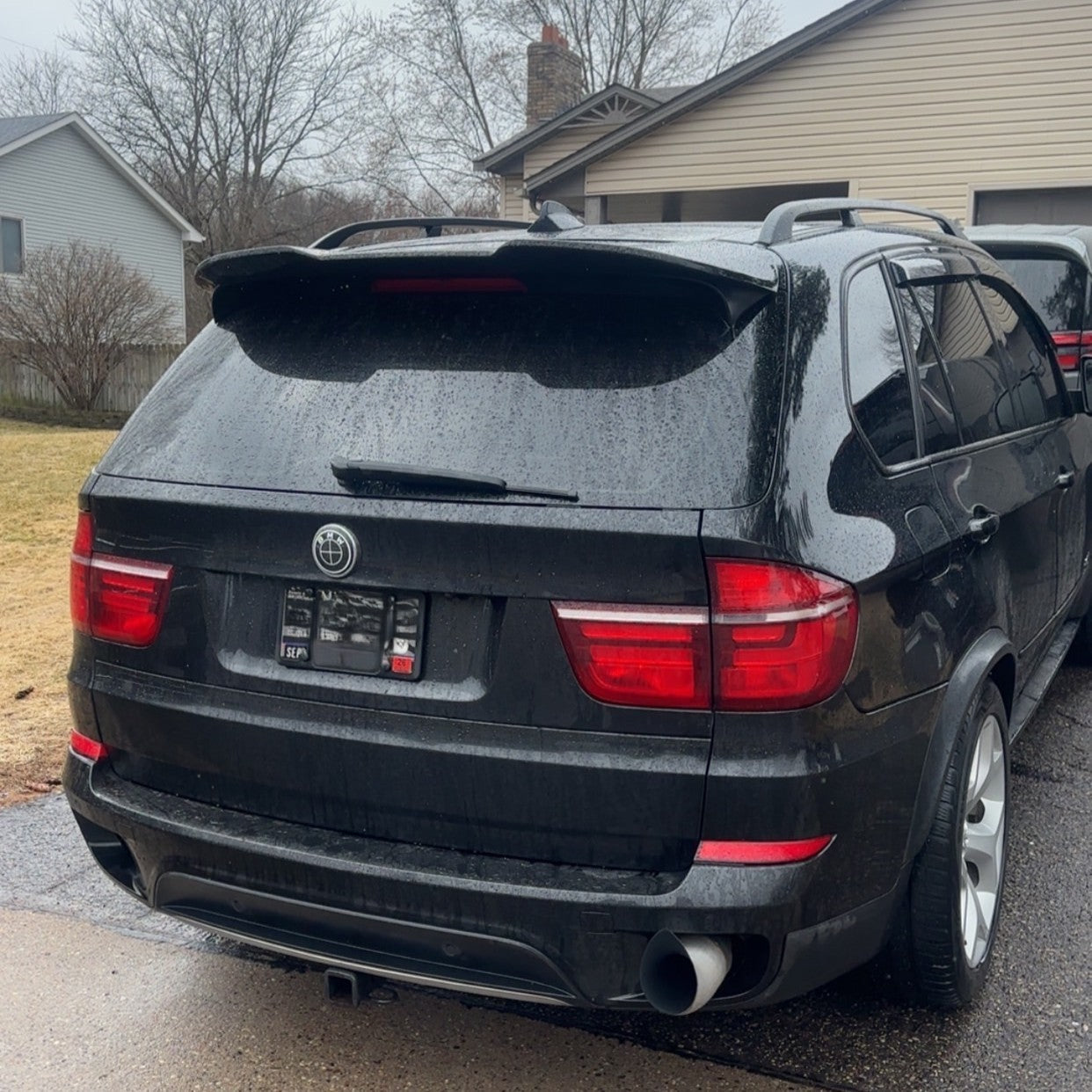 MP Style Gloss Black Roof Spoiler for BMW E70 X5 08-14