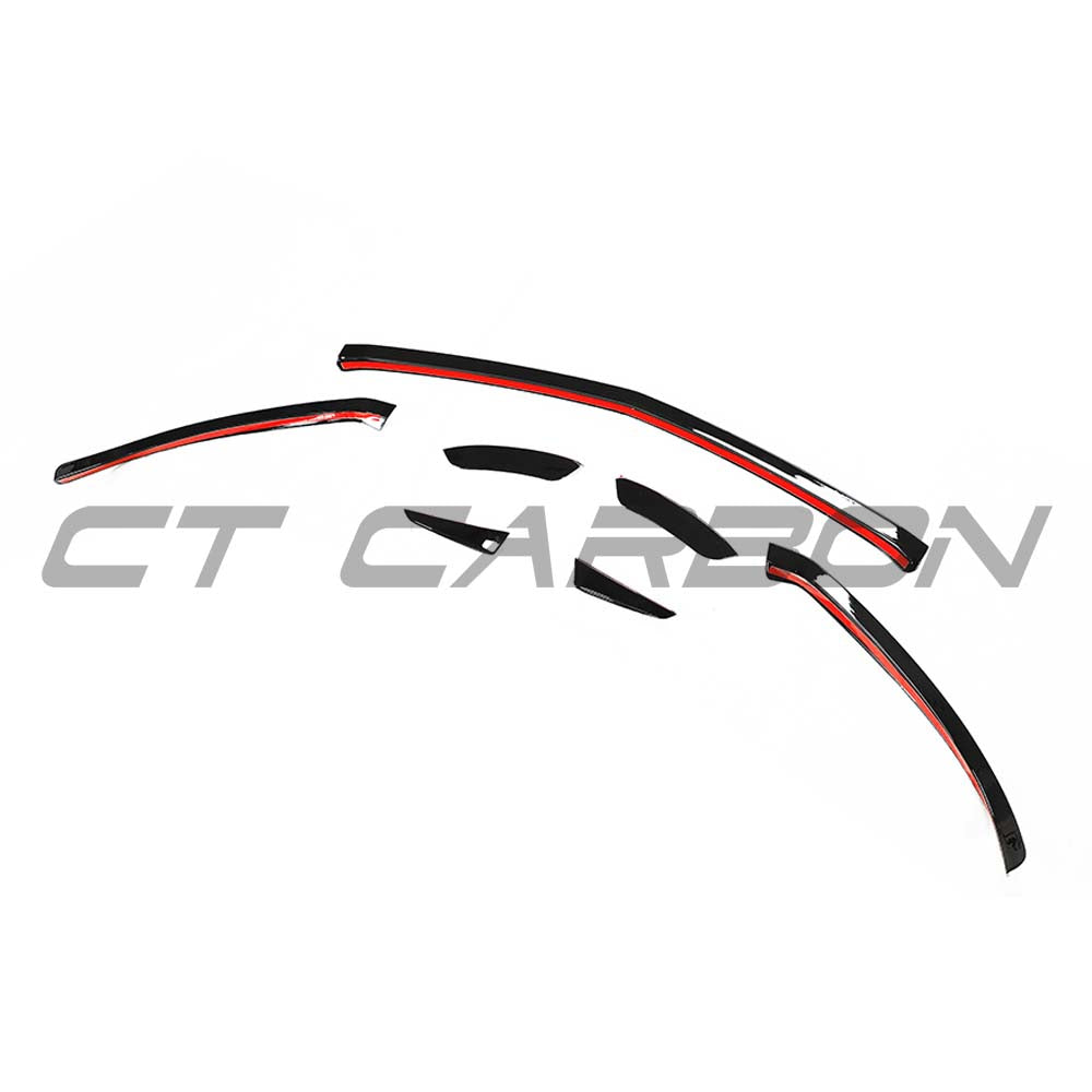 MERCEDES A-CLASS V177 & W177 2018-2022 GLOSS BLACK SPLITTER & CANARDS