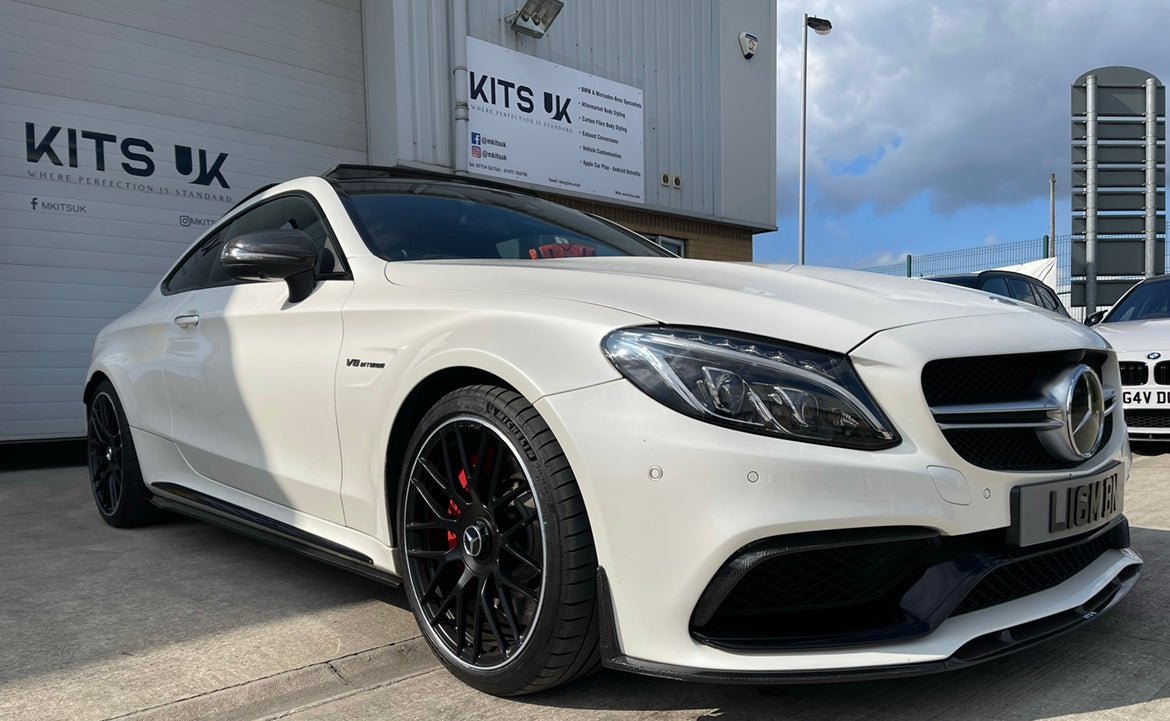 Mercedes Benz C63/C63S W205 Coupé & Saloon Carbon Fibre Bumper Canards