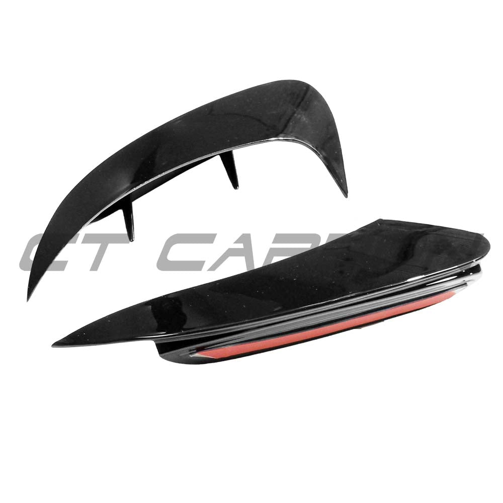 MERCEDES A-CLASS A35 W177 2018+ GLOSS BLACK REAR BUMPER CORNERS
