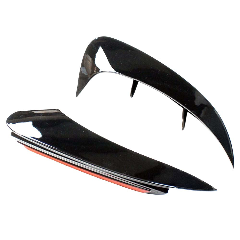 MERCEDES A-CLASS A35 W177 2018+ GLOSS BLACK REAR BUMPER CORNERS