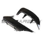 MERCEDES A-CLASS A35 V177 GLOSS BLACK REAR BUMPER CORNERS