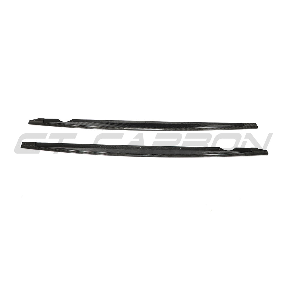 VW GOLF MK8 R 2020+ CARBON FIBRE SIDE SKIRTS - V2