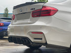 BMW M3/M4 (F80/F82/F83) Carbon Fibre V Style Diffuser