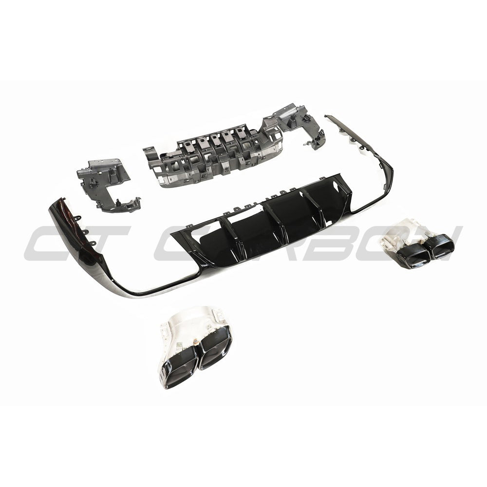 MERCEDES C238 2017-2020 E-CLASS COUPE QUAD TIP DIFFUSER