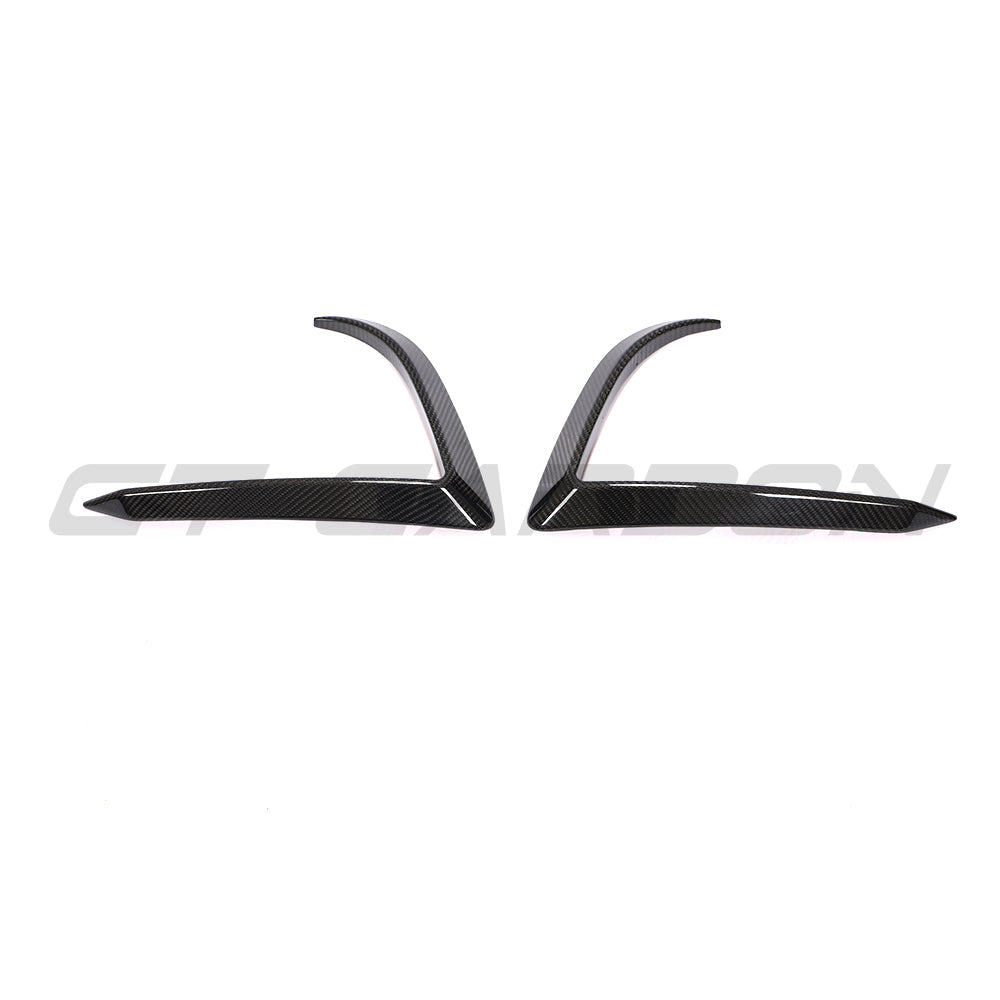 TESLA MODEL 3 2017-2023 CARBON FIBRE FRONT BUMPER CANARDS