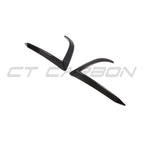 TESLA MODEL 3 2017-2023 CARBON FIBRE FRONT BUMPER CANARDS