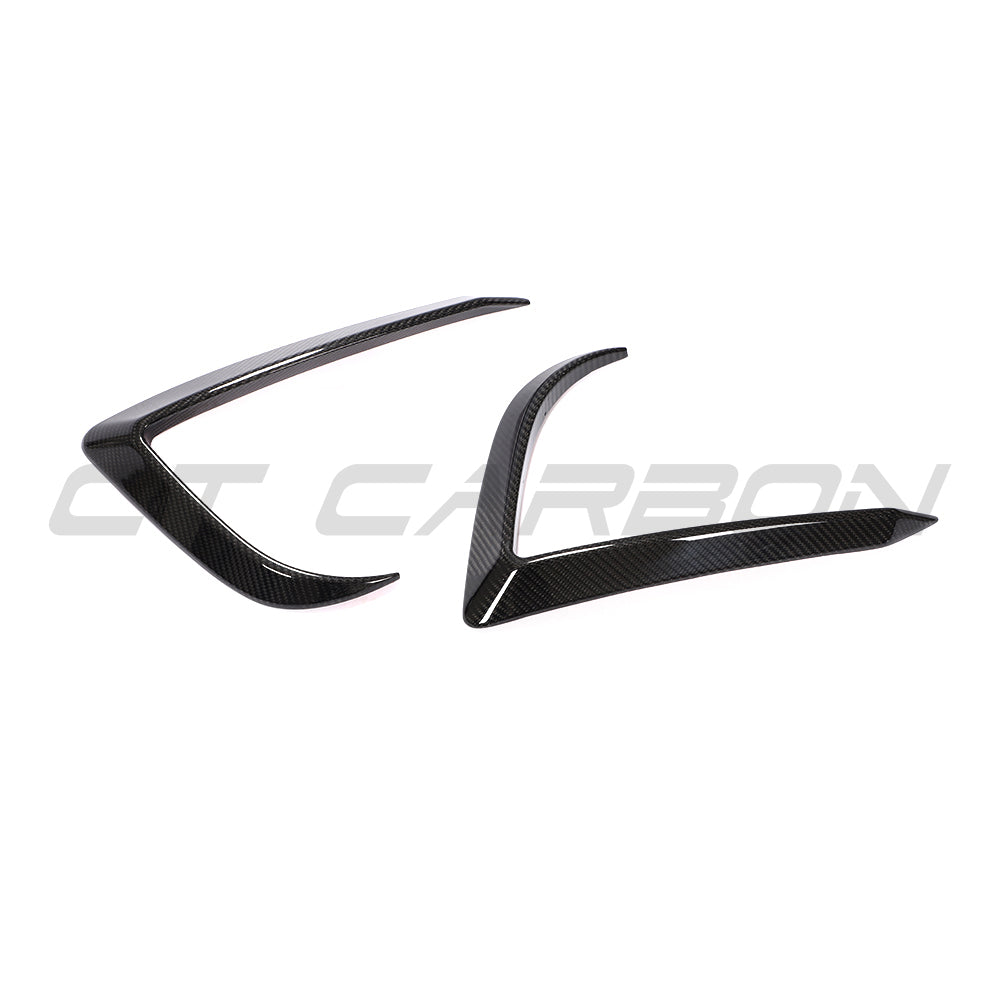 TESLA MODEL 3 2017-2023 CARBON FIBRE FRONT BUMPER CANARDS
