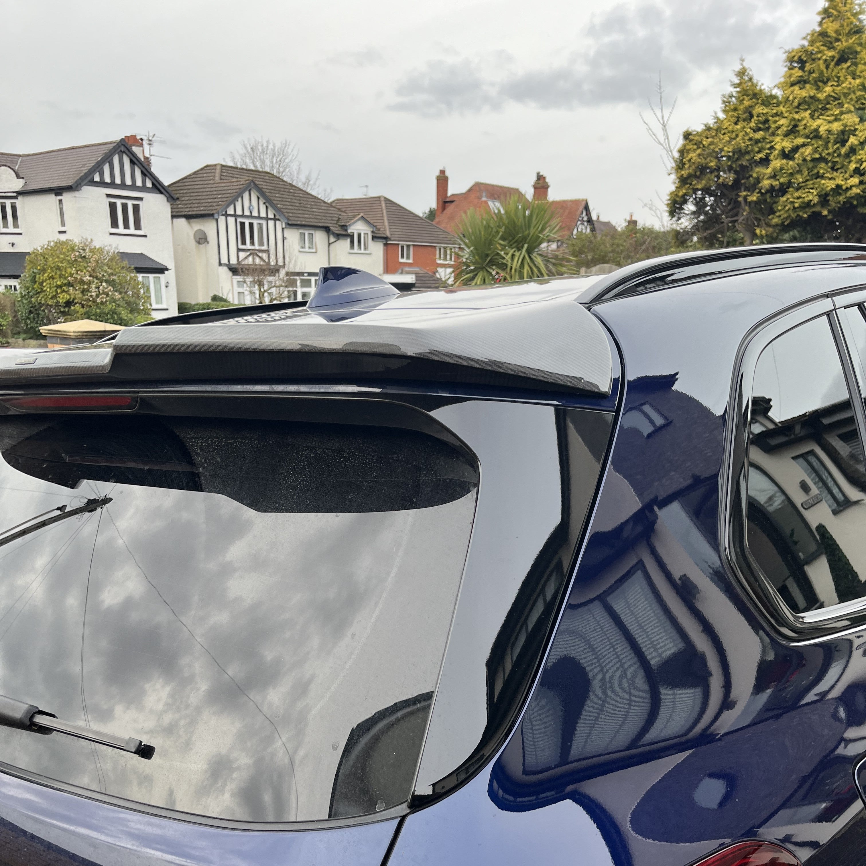 H Style Carbon Fibre Rear Spoiler for BMW G05 X5 19-25